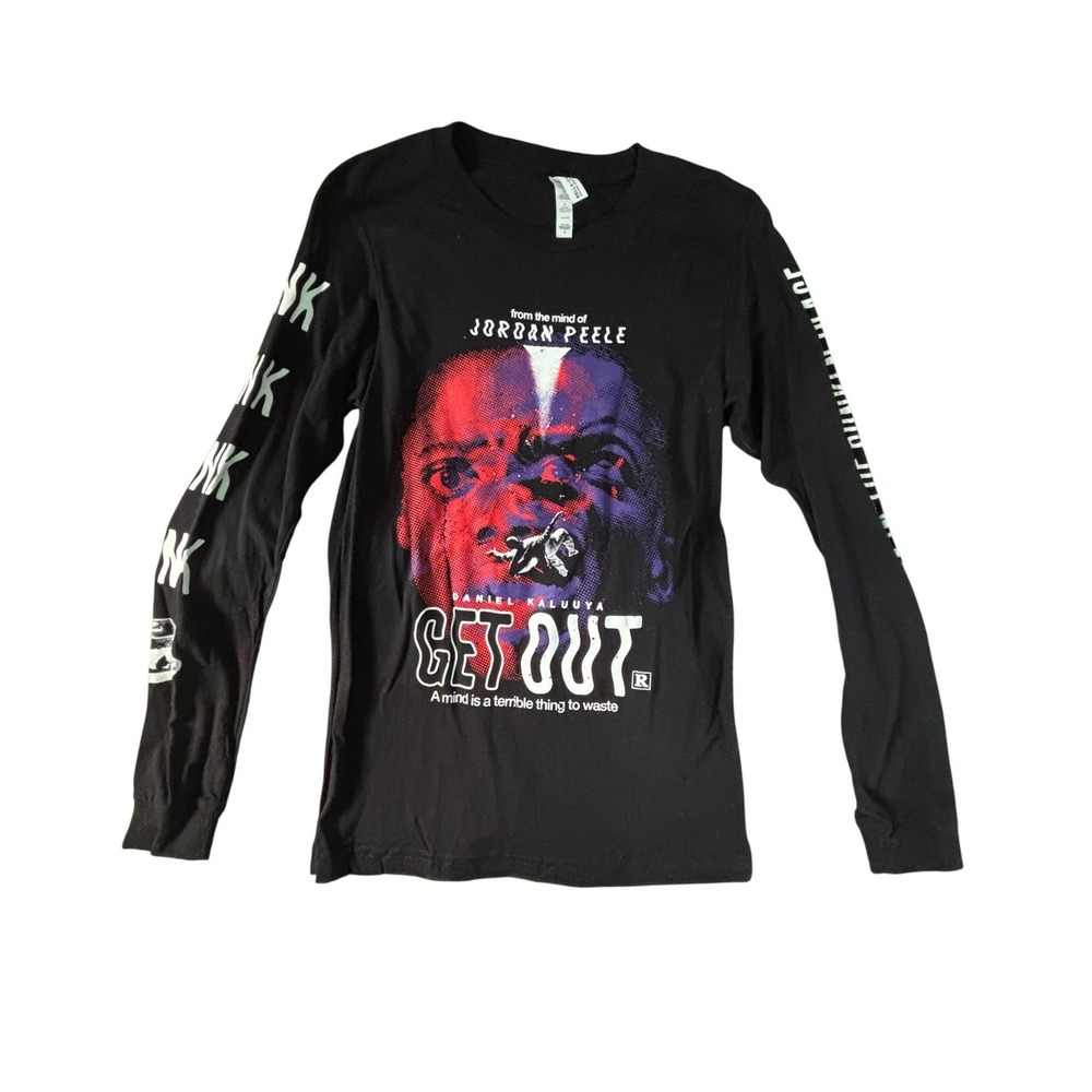 Studiohouse Designs Get Out Jordan Peele Horror Movie Long Sleeve Shirt Black S